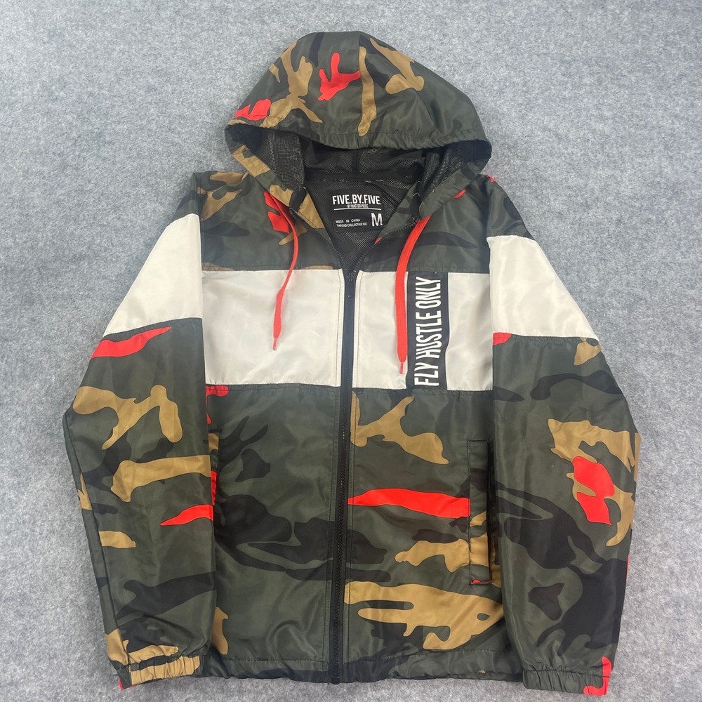 Five. By. Five By Master Piece Mens Jacket M Camo with White Panels Camouflage